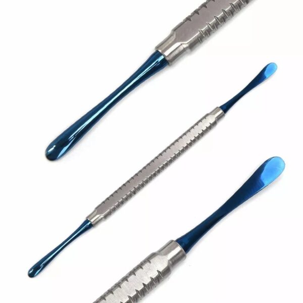 6 Pcs/Set Dental Double Ends Implant Molt Periosteal Elevator Color Coated Tools - Image 4